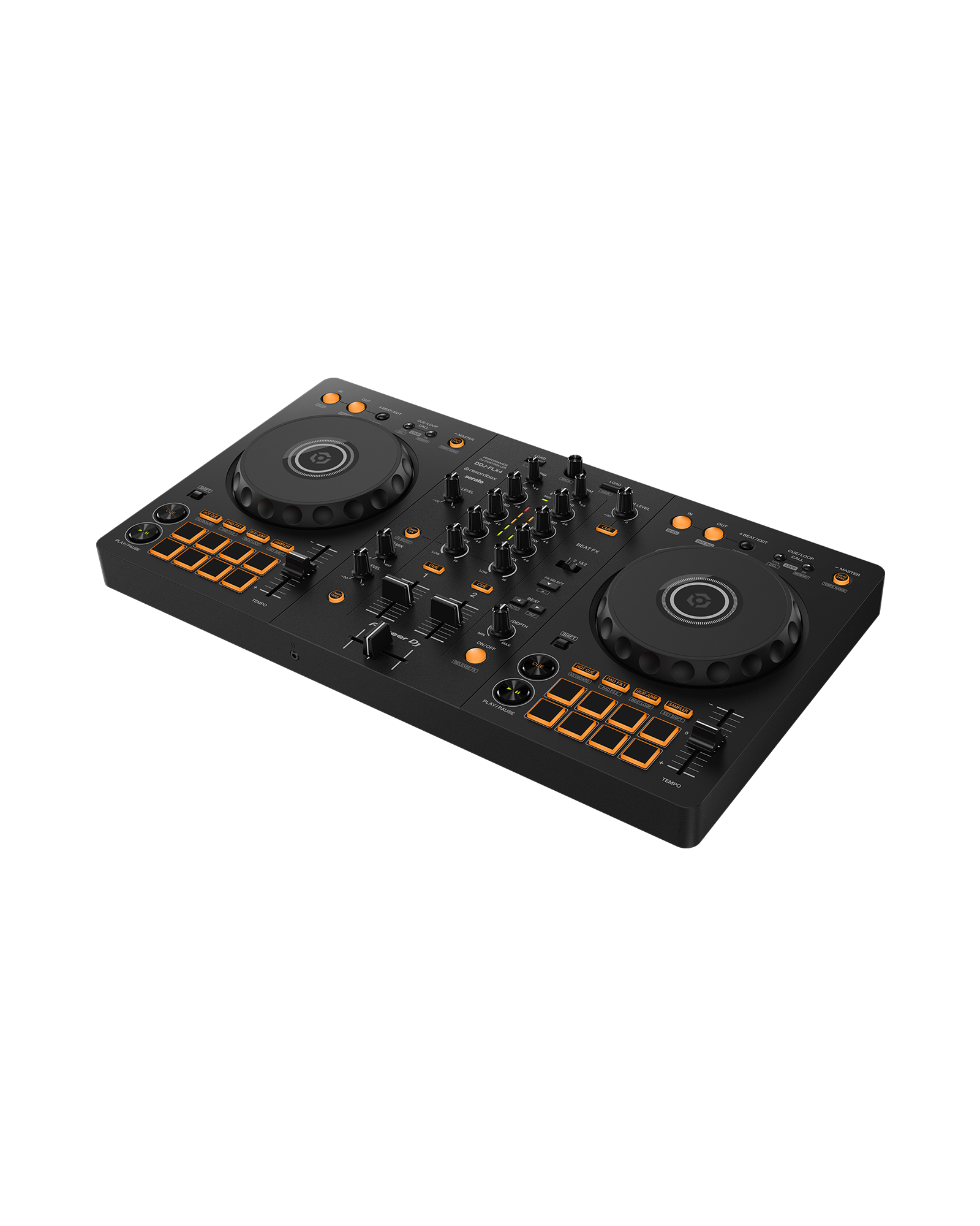pioneer DDJ-FLX4 controller top front right angle