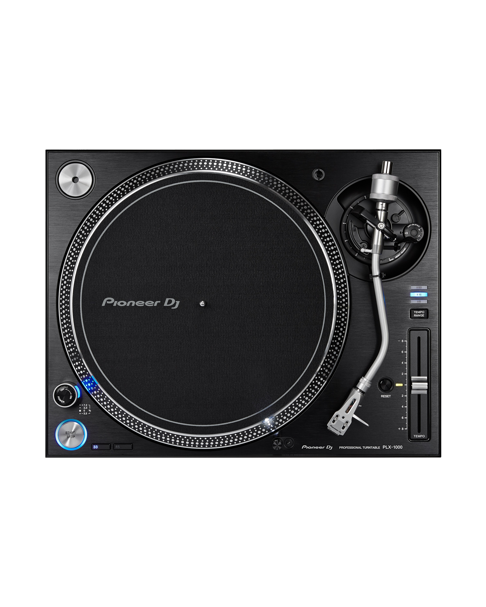 Pioneer DJ PLX-1000 turntable top angle