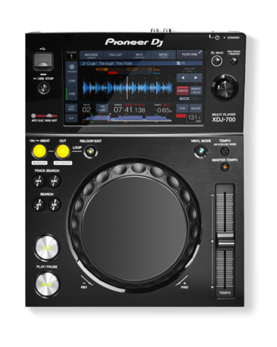 DJ XDJ-700 turntable top angle